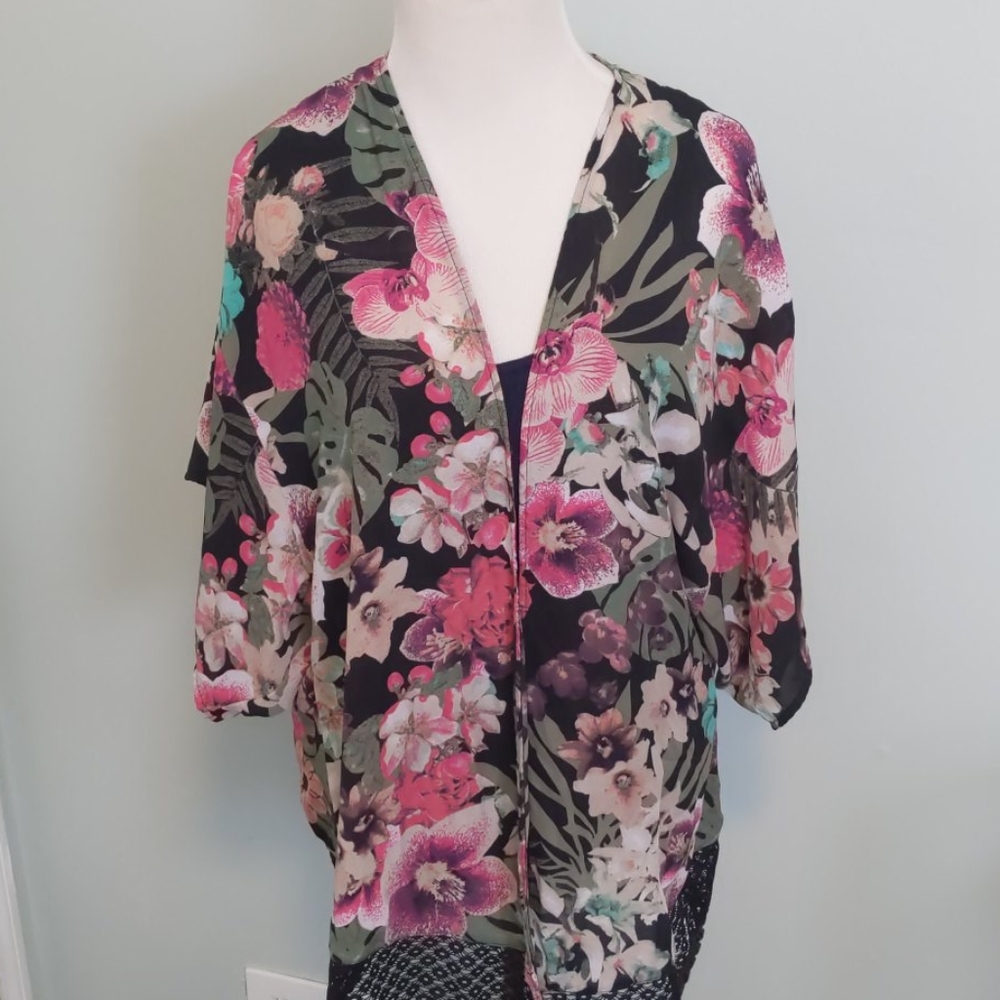 Kimono floral print